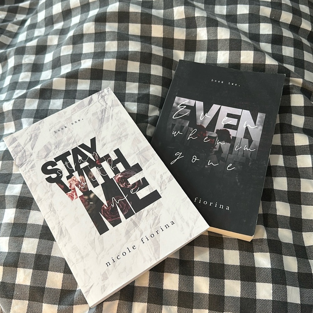 Nicole Fiorina- 2 books in series- stay with me and even when I’m gone